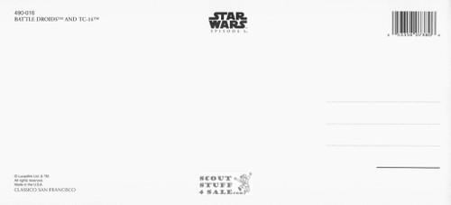 Star Wars Episode One Panoramic Postcard by Classico San Francisco #490-016