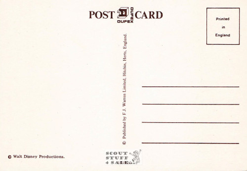 Mickey Mouse Disney Metallic Cartoon Postcard, Classico San Francisco #501-620