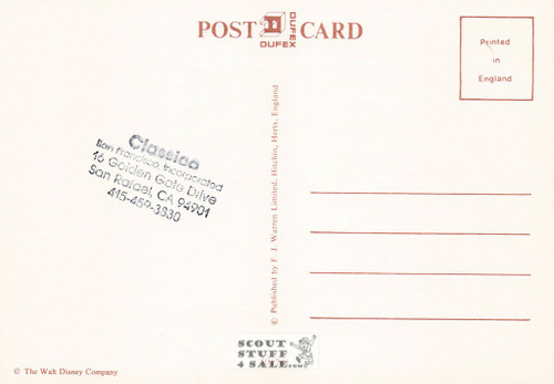 Minnie Mouse Disney Metallic Cartoon Postcard, Classico San Francisco #501-761