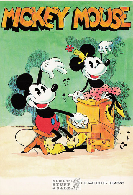 Mickey Mouse Pianist Mickey Postcard by Classico San Francisco #511-046