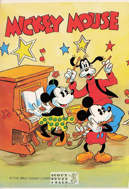 Mickey Mouse Band Leader Mickey Postcard by Classico San Francisco #511-049