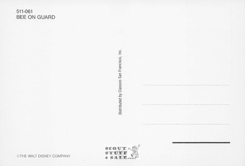 Donald Duck "Bee on Guard" Walt Disney Cartoon Postcard Classico SF #511-061