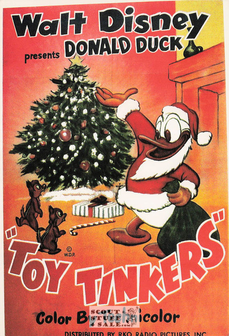 Donald Duck "Toy Tinkers" Walt Disney Cartoon Postcard Classico SF #511-078