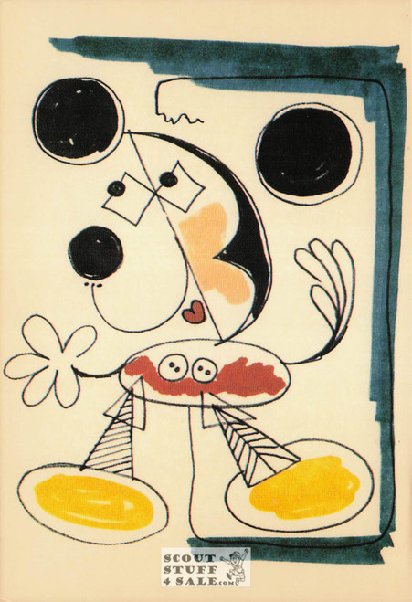 Mickey Mouse "Old Masters" Walt Disney Postcard Classico San Francisco #511-085