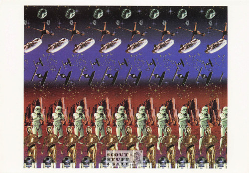Star Wars-Magic Eye 3D Optical Illusion Postcard, Classico San Francisco #512-135