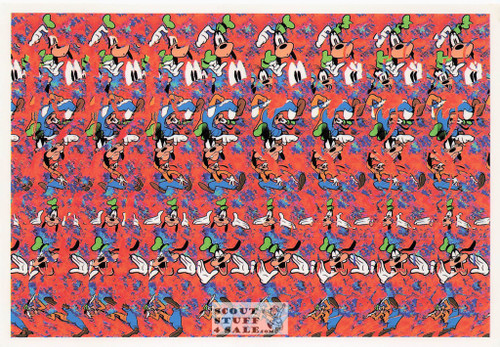 Goofy Disney Magic Eye 3D Optical Illusion Postcard, Classico SF #513-016