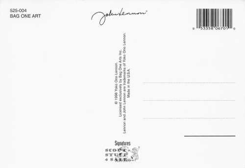 John Lennon Drawing Artwork Postcard, Classico San Francisco #525-004