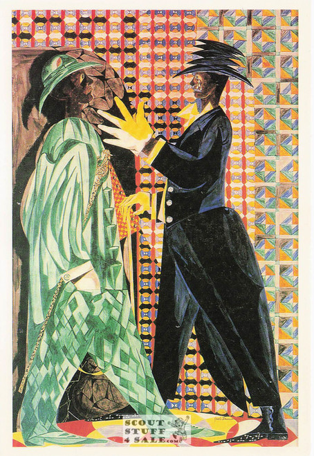 Theater Series by Jacob Lawrence Art Postcard, Classico San Francisco #540-028
