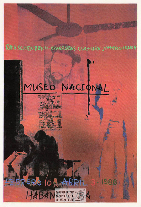 ROCI Cuba Poster by Robert Rauschenberg Art Postcard, Classico SF #540-053