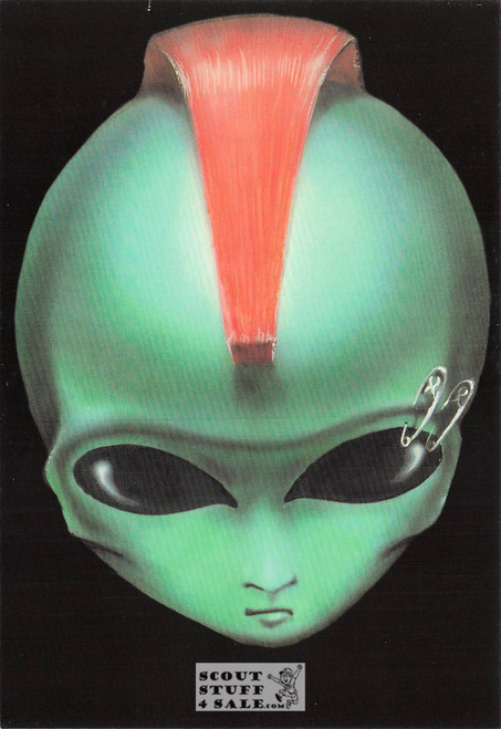 Mohawk Alien by Richard Biffle Art Postcard, Classico San Francisco #540-077