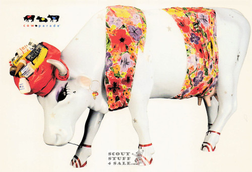 La Vida Mooca Cow Postcard, Cow Parade, Classico SF #543-022