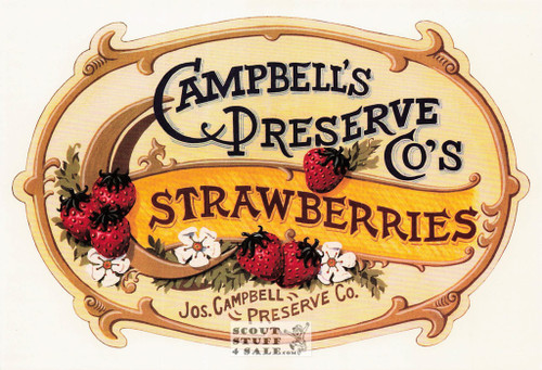 Early 1900's Campbell Preserves Advertising Print on Postcard, Classico #567-037