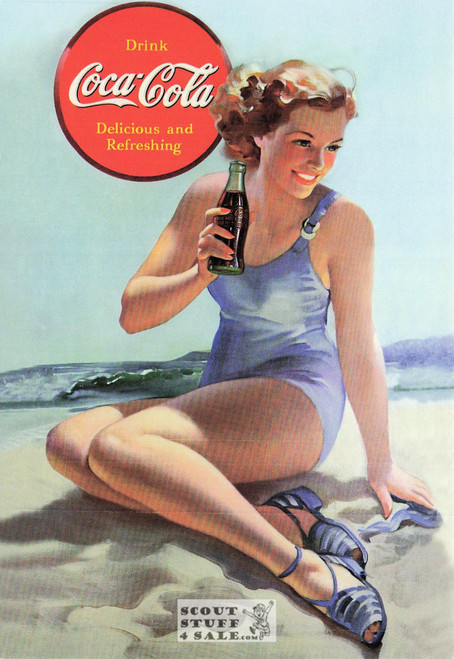 Vintage Coca Cola Advertising Print on Postcard, Classico San Francisco #570-010