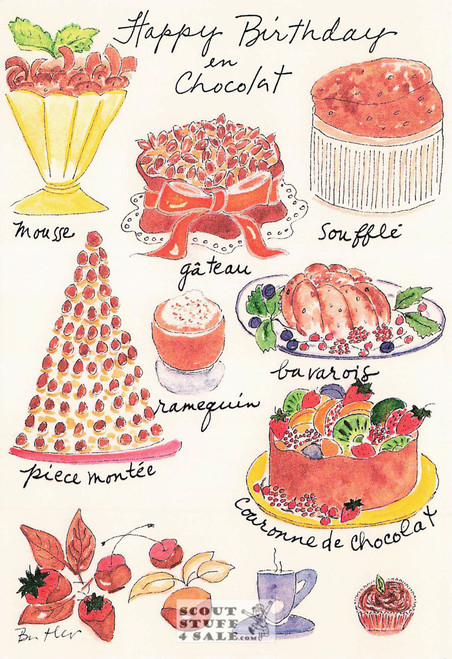 Colorful French Food and Household Related Postcard, Classico SF #580-009