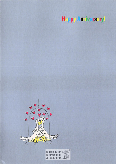 Happy Anniversary, Sunny Silver Cartoon Postcard, Classico San Francisco #590-008