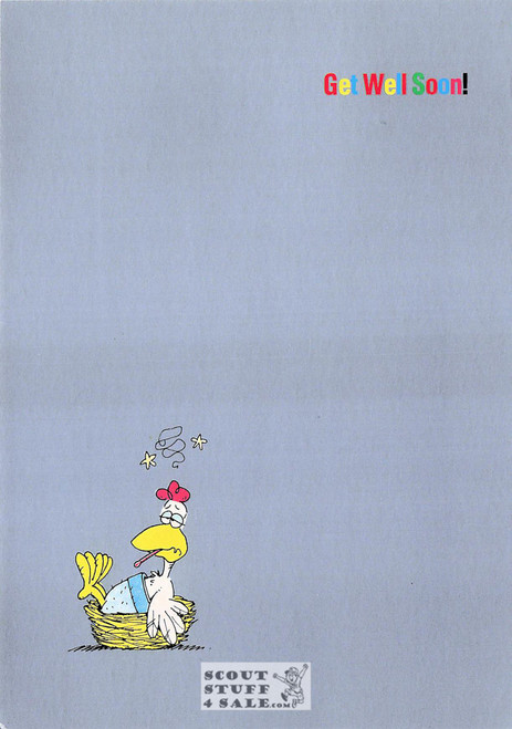 Get Well Soon, Sunny Silver Cartoon Postcard, Classico San Francisco #590-016