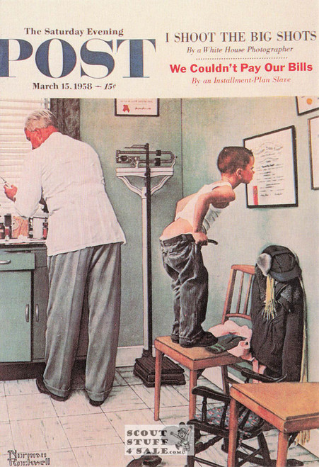 BEFORE THE SHOT, Norman Rockwell Artwork Postcard, Sat Eve Post, #611-014