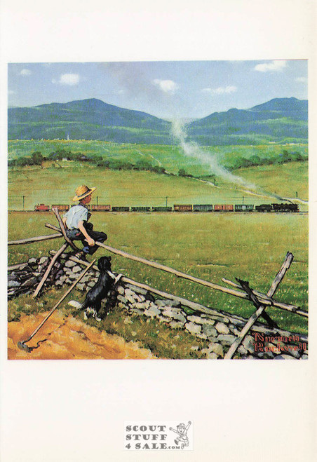 CHILDHOOD TREASURES-BOYHOOD DREAMS, Norman Rockwell Postcard, #611-141