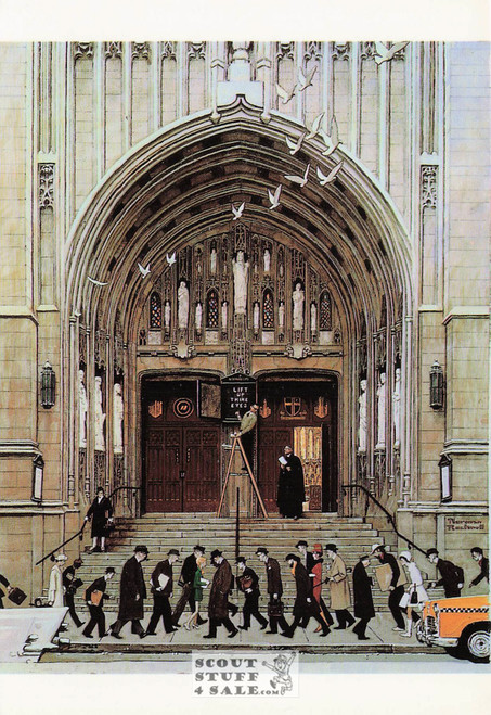 LIFT UP THINE EYES, Norman Rockwell Artwork Postcard, Classico SF #611-178