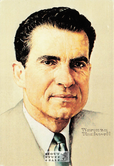 RICHARD M. NIXON, Norman Rockwell Artwork Postcard, Classico SF #611-235