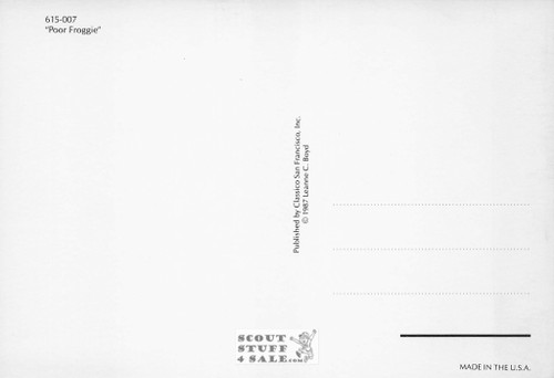 Poor Froggie, Leanne C. Boyd Artist Postcard, Classico San Francisco #615-007