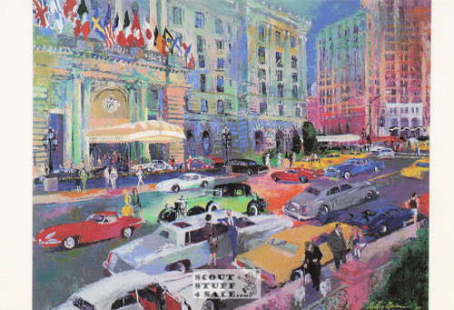 FAIRMONT HOTEL SAN FRANCISCO, Leroy Neiman Artwork Postcard, #651-002