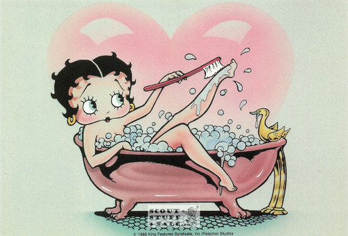 Bubble Boop, Betty Boop Cartoon Postcard, Classico San Francisco #661-002
