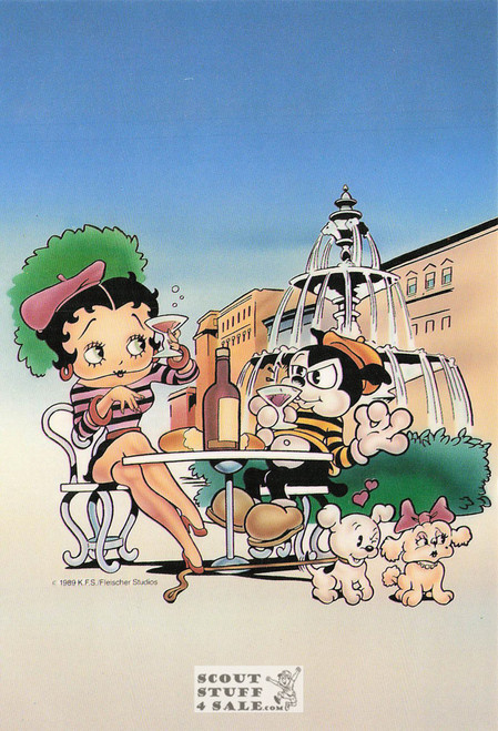 Boop Francais, Betty Boop Cartoon Postcard, Classico San Francisco #661-049