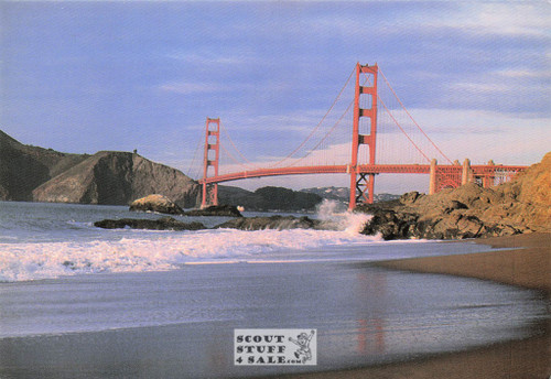 Golden Gate Bridge, San Francisco Postcard, Photography Patricia Krisan, #710-002
