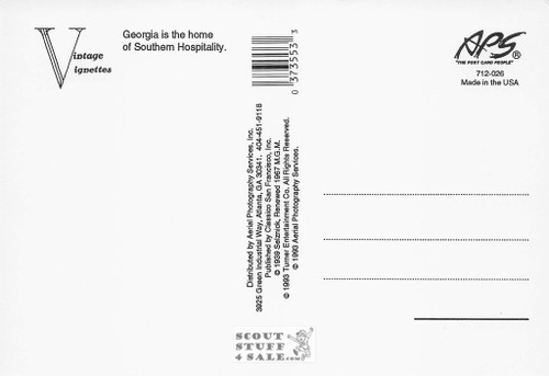 Gone With the Wind Atlanta Promotional Postcard, Classico San Francisco #712-026