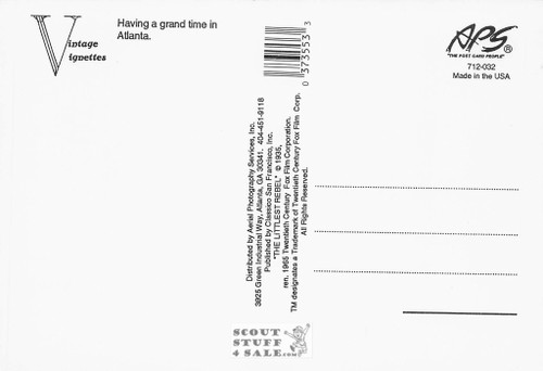 Shirley Temple Atlanta Promotional Postcard, Classico San Francisco #712-032