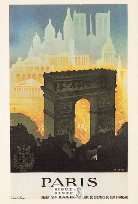 Vintage Paris France Tourist Postcard, Classico San Francisco #R89