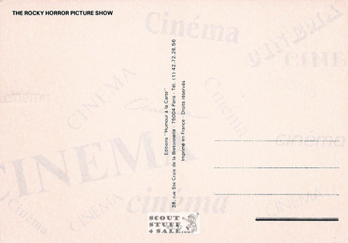 Rocky Horror Picture Show Movie French Postcard, Editions Nugeron #AC32