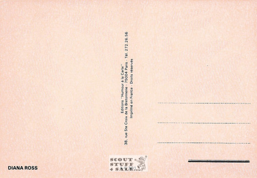 Diana Ross WHY DO FOOLS FALL IN LOVE Album French Postcard, Nugeron #AC301