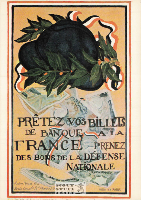 World War I French Propaganda Poster Postcard, Editions Nugeron #Actualite-N2