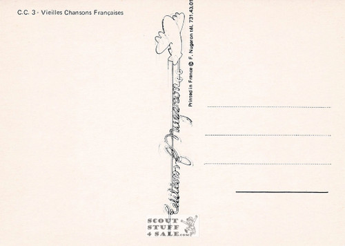 Le Pont D'Avignon Old French Songs Series Postcard, Editions Nugeron #CC3