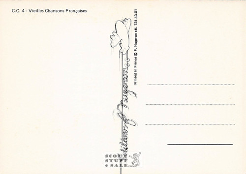 Monsieur Dumollet Old French Songs Series Postcard, Editions Nugeron #CC4