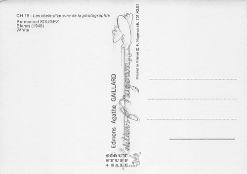 Emmanuel Sougez Photography (1948) French Postcard, Editions Nugeron #CH19