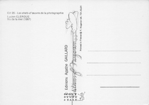 Lucien Clergue Photography (1967) French Postcard, Editions Nugeron #CH25