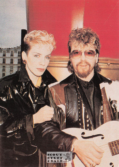 Eurytmics French Postcard, Singers Series, Editions Nugeron #CHANTEURS26