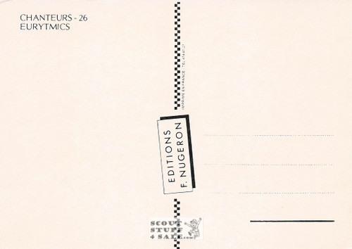 Eurytmics French Postcard, Singers Series, Editions Nugeron #CHANTEURS26