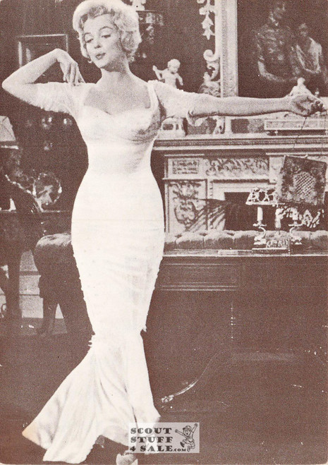 Marilyn Monroe Black/White French Movie Postcard, Editions Nugeron #CP49