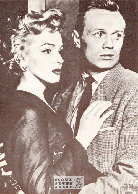 Marilyn Monroe Black/White French Movie Postcard, Editions Nugeron #CP53