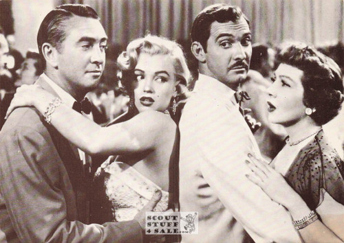 Marilyn Monroe Black/White French Movie Postcard, Editions Nugeron #CP63