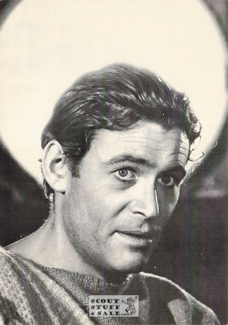 Peter O'Toole Black/White French Movie Postcard, Editions Nugeron #CP65