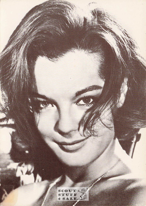 Romy Schneider Black/White French Movie Postcard, Editions Nugeron #CP83