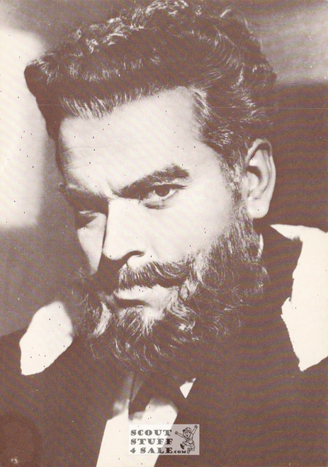 Orson Wells Black/White French Movie Postcard, Editions Nugeron #CP95