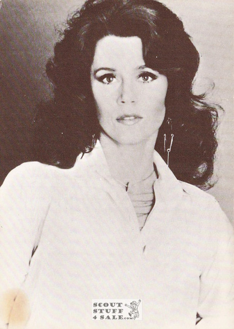 Jane Fonda Black/White French Movie Postcard, Editions Nugeron #CP117
