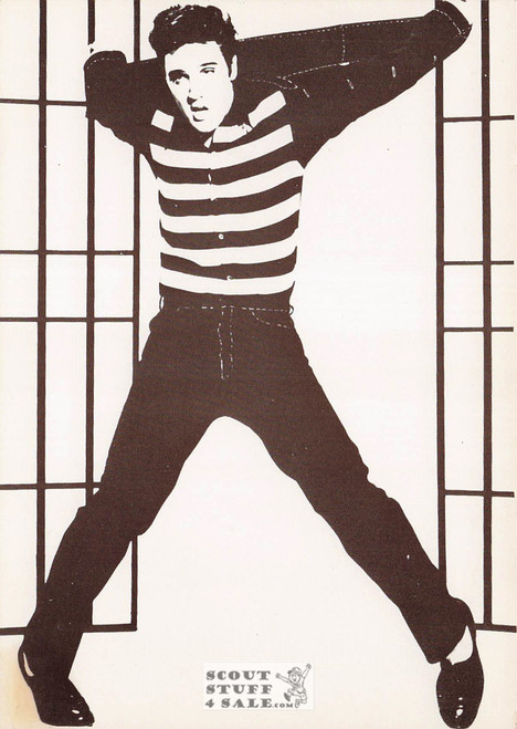 Elvis Presley Black/White French Movie Postcard, Editions Nugeron #CP118