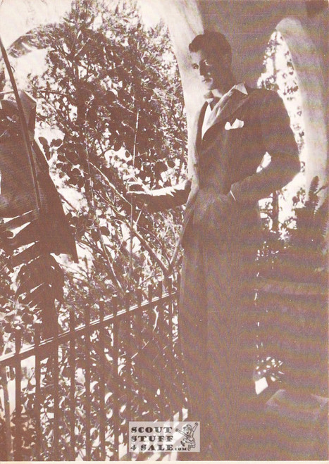 Gary Cooper Black/White French Movie Postcard, Editions Nugeron #CP130